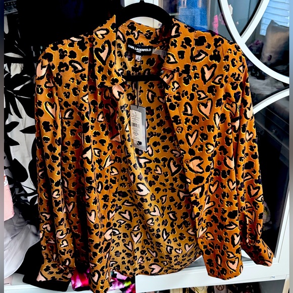 Small Karl Lagerfeld Blouse- NWT - Picture 1 of 7